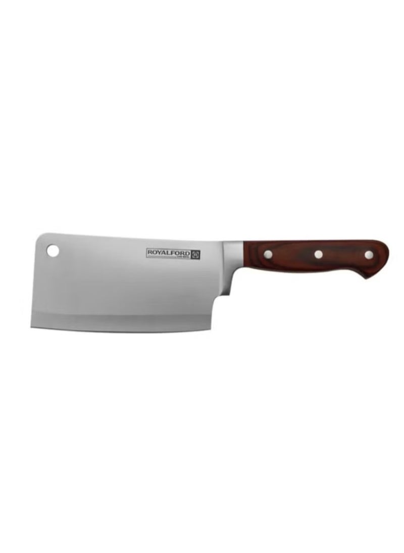 Generic - Knife with a sharp blade design for the chefs Silver/Brown 6 inch - Image 1