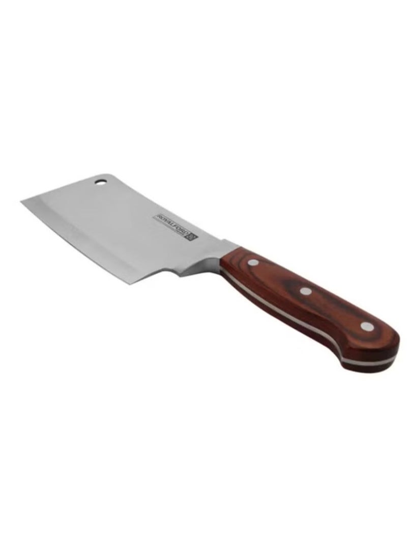 Generic - Knife with a sharp blade design for the chefs Silver/Brown 6 inch - Image 1