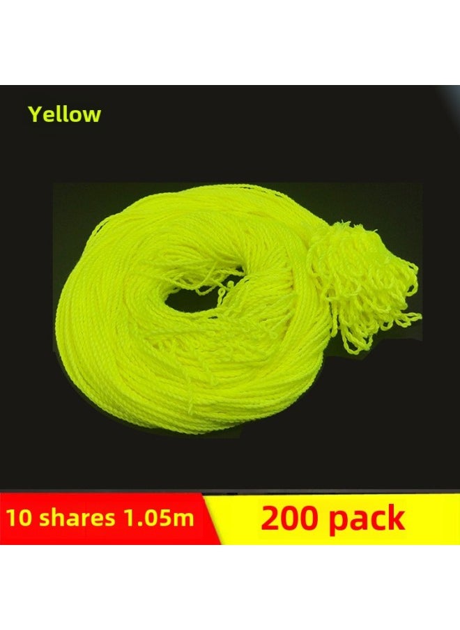 悠悠球绳子24股彩绳 溜溜球配件 Yoyo球10股比赛绳子20条垒德株-颜色:10股黄200条105cm  - Image 1