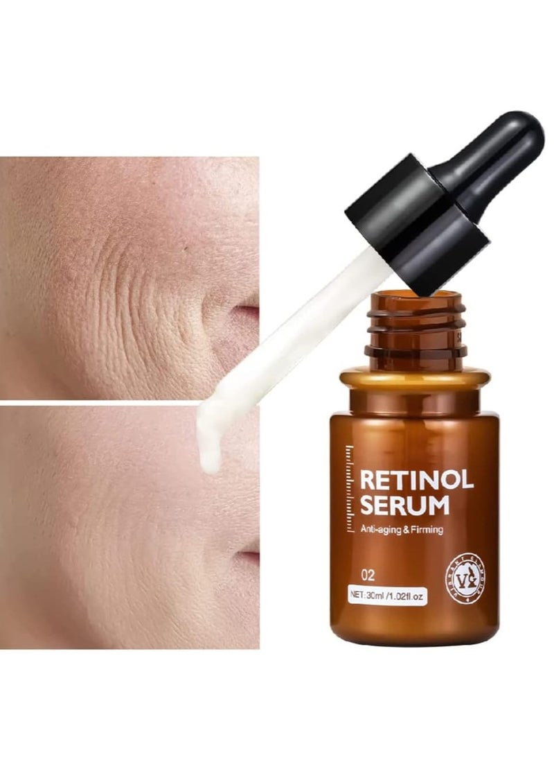 Vibrant Glamour Retinol Serum Wrinkles Anti-Aging Fine Lines Brighten & Whiten Delicate and Smooth Dull and Yellow Skin for Women 30ml  - Image 3