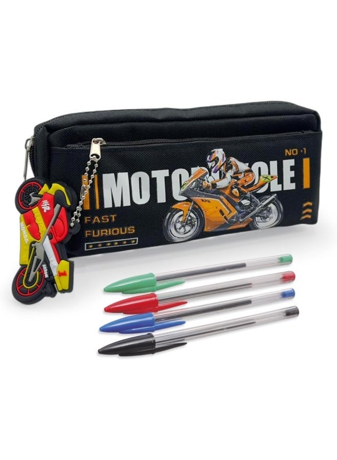 ECVV Pencil case Pencil Bag Primary Students School Students Multi-function Double Layer Large Capacity Children Gift Pencil Pen bag | Boys - Image 4