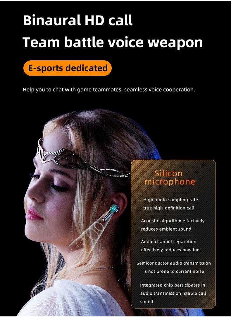 SAB - TWS Bluetooth Wireless In-Ear Gaming Headset With Charging Case - Image 1