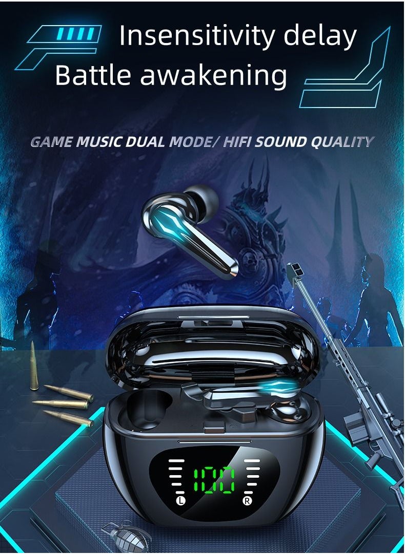 SAB - TWS Bluetooth Wireless In-Ear Gaming Headset With Charging Case - Image 1