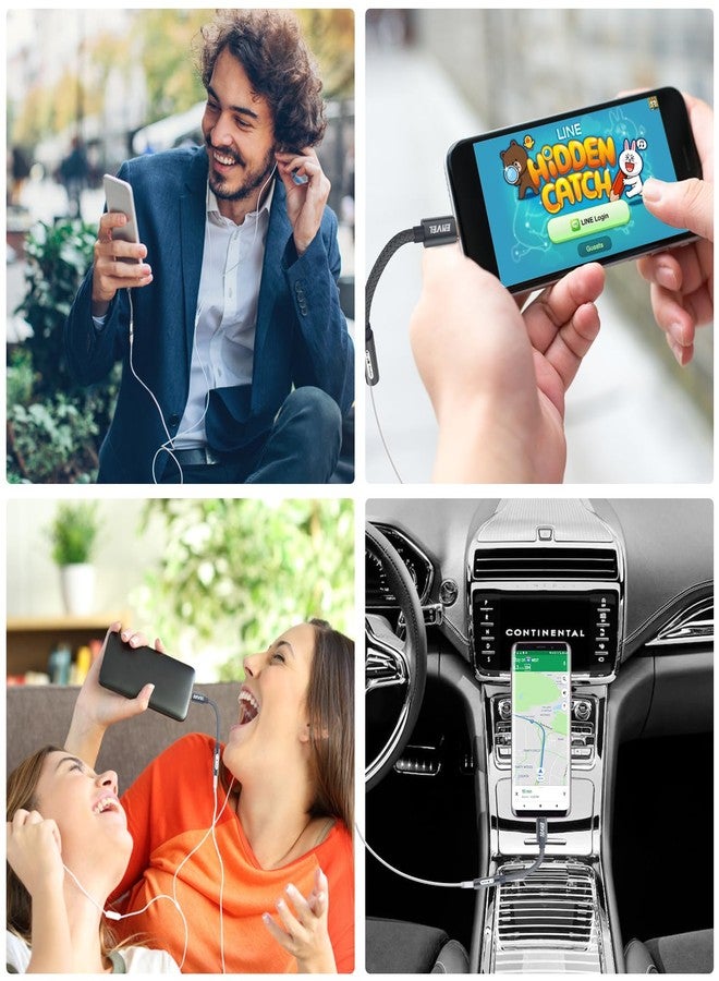 ENVEL USB C to 3.5mm Headphone Jack Adapter, 2 Pack Type C to Aux Audio Dongle Cable Cord Compatible with iPhone 16 15 Pro Max Samsung Galaxy S25 S24, iPad Pro M2 M3 M4, Google Pixel 7 8 - Image 5