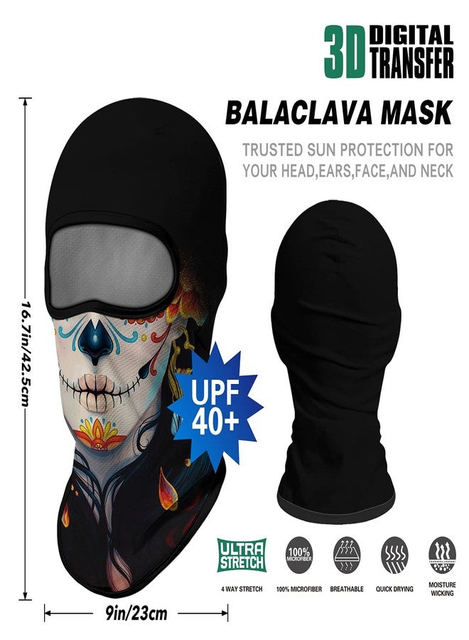 M-YOUNG Skull Face Mask, Balaclava, Neck Gaiter, UV Sun Protection,Motorcycle Ski Scarf Fishing for Men (GR) - Image 4
