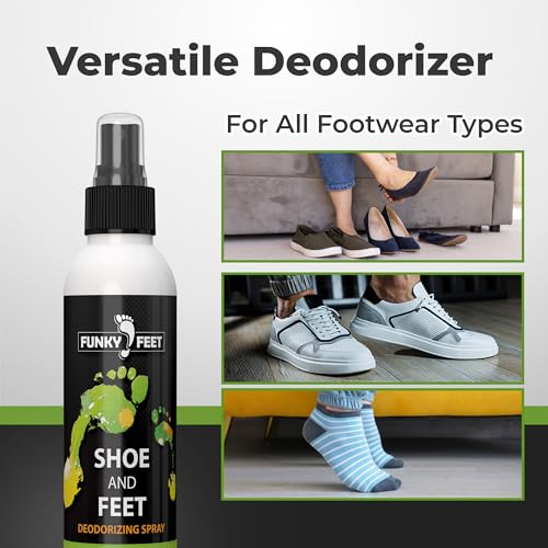 Funky Feet Shoe Deodorizer Spray - Foot Spray 4oz - Foot Deodorant Extra Strength - Shoe Odor Elimination - Essential Oils Blend for Sweaty Feet - 100% Natural and Organic - Made in USA - Image 3