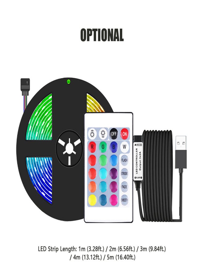 LED Strip Lights 3.28ft. RGB Waterproof Tape Lights with IR Remote Control 16 Colors 4 Modes 5050 Color Changing LED Lights for Home Ceiling Party Festival - Image 3