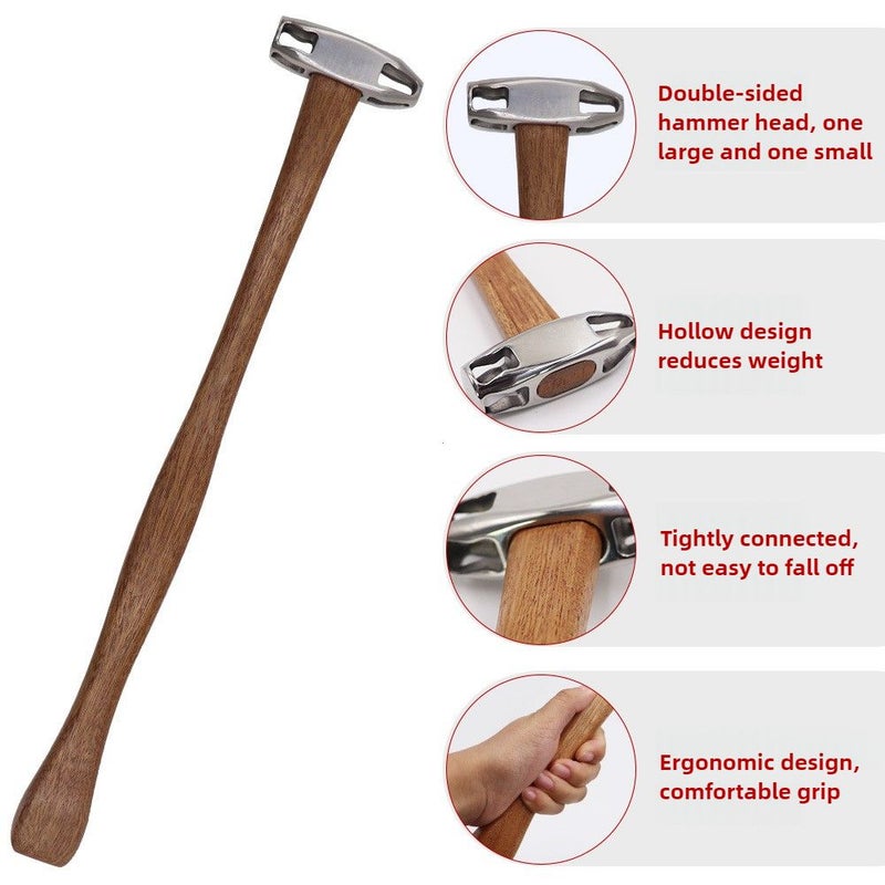 Stainless Steel Car Dent Repair Puller Hammer with Ergonomic Handle - Image 4