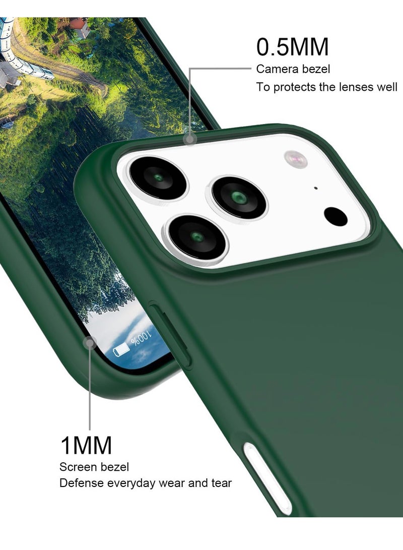iPhone 17 Pro Max Case Liquid Soft Silicone iPhone 17 Pro Max Cover Anti Scratch with Inside Microfiber Lining Shockproof Protective Phone Case for iPhone 17 Pro Max - Image 3