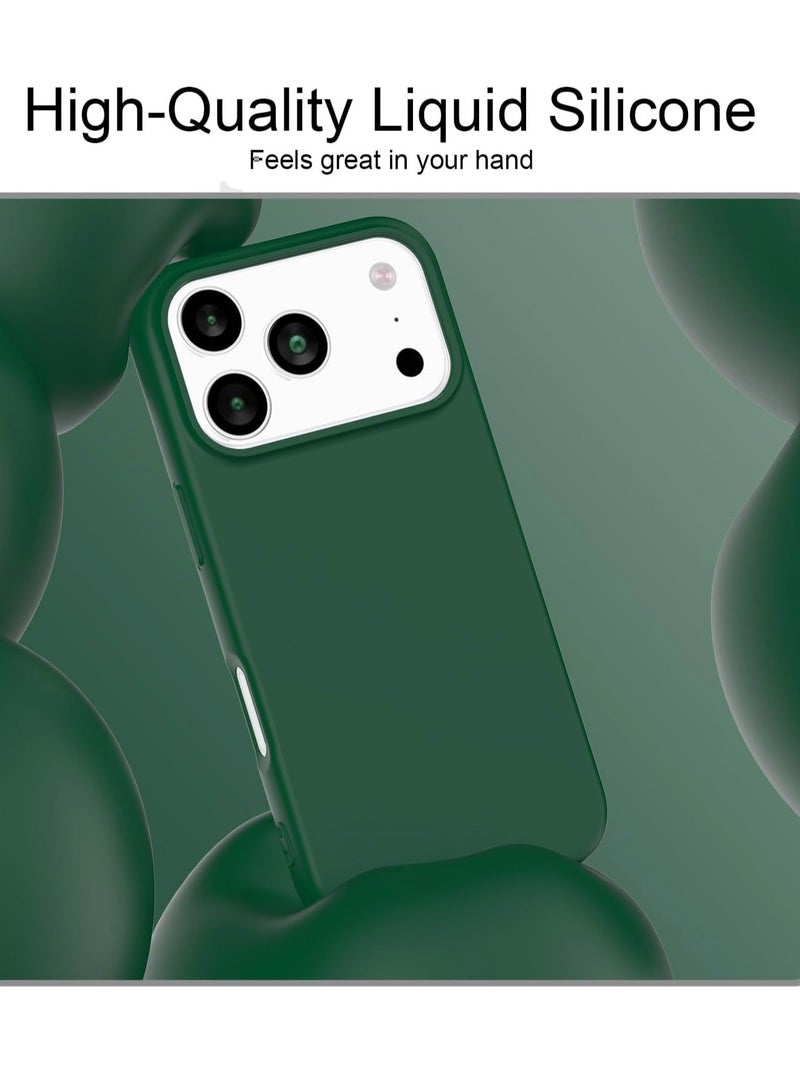 iPhone 17 Pro Max Case Liquid Soft Silicone iPhone 17 Pro Max Cover Anti Scratch with Inside Microfiber Lining Shockproof Protective Phone Case for iPhone 17 Pro Max - Image 4