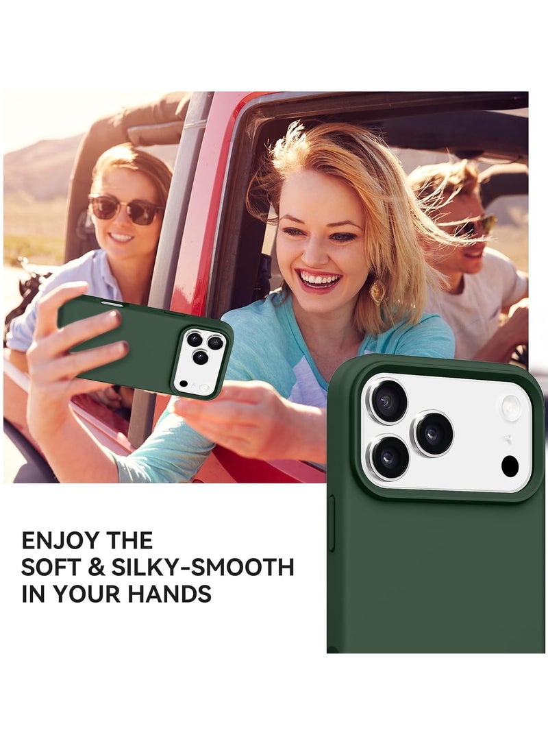 iPhone 17 Pro Max Case Liquid Soft Silicone iPhone 17 Pro Max Cover Anti Scratch with Inside Microfiber Lining Shockproof Protective Phone Case for iPhone 17 Pro Max - Image 5