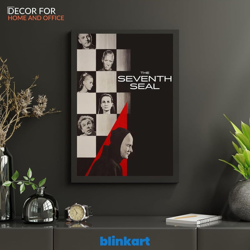 BLINKART BLINKART Aesthetic The Seventh Seal 1957 Movie Photo Frame Album Poster Wall Art Print Decor Perfect For Home Bedroom Living Room Bedroom Home Office Study Room12 18 Inches  - Image 5
