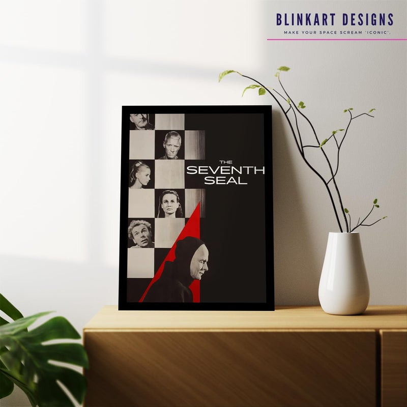 BLINKART BLINKART Aesthetic The Seventh Seal 1957 Movie Photo Frame Album Poster Wall Art Print Decor Perfect For Home Bedroom Living Room Bedroom Home Office Study Room12 18 Inches  - Image 3