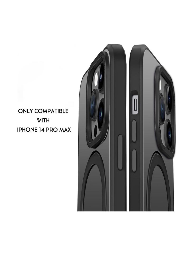 Excefore Ultimate Protection Case for iPhone 14 Pro Max Magsafe Compatible with Aerospace Alloy Hidden Stand,Military-Grade Material, X-Shock Reinforcement,360° Shockproof Protective Black  - Image 2