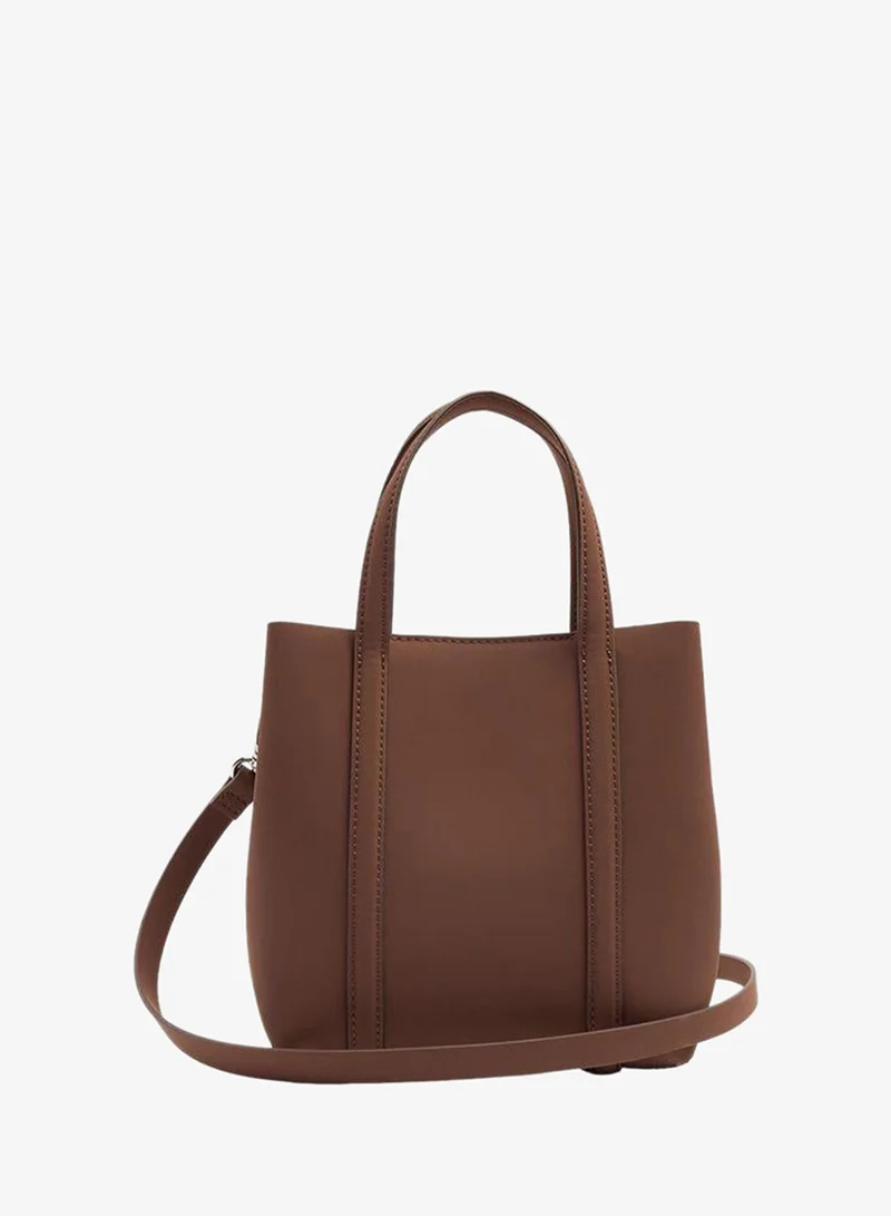 Parfois Tote Bag With Soft Texture With Crossbody Bag S