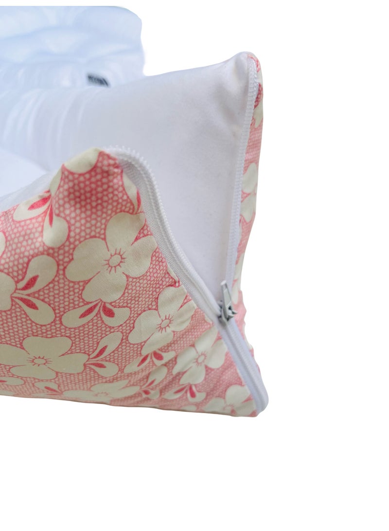 Little Bee LittleBee 3 in 1 Baby bed, Sleeping Bag and Carrying Nest, Cotton New Born Bedding (0-6 Months) (Pink Floral) (Light Weight),1 pack . - Image 4