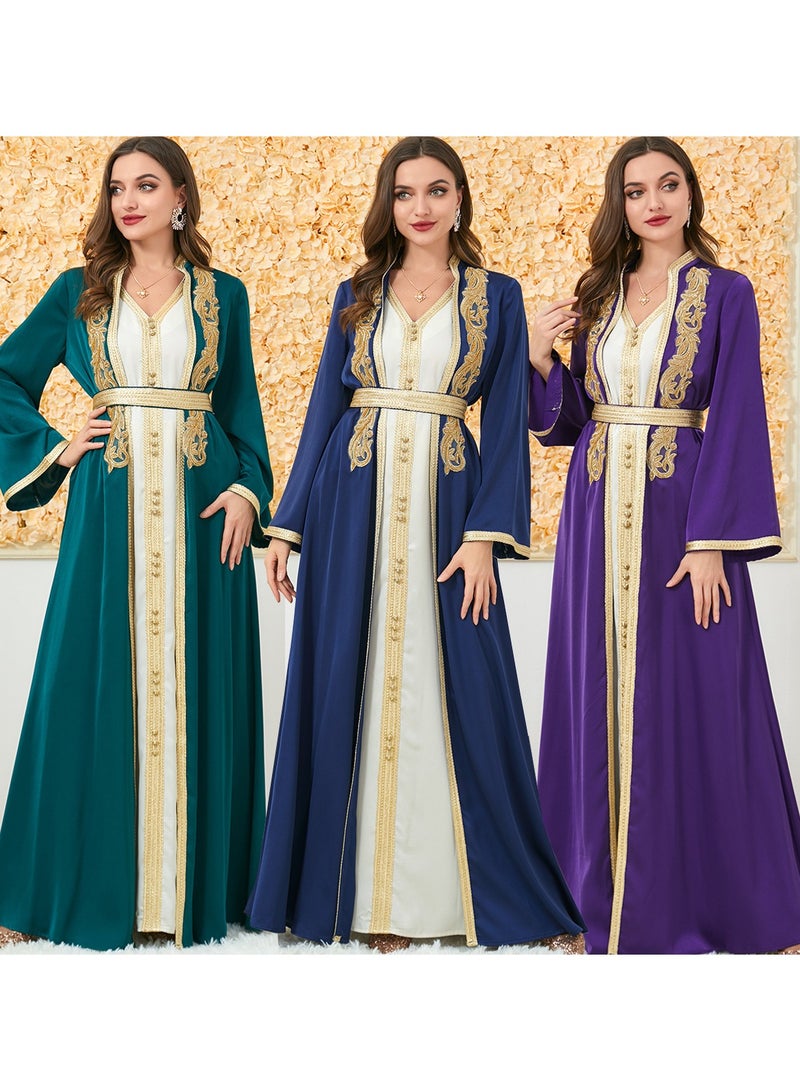 KUYING New Two-Piece Long Dress With Long Sleeves  - Image 2