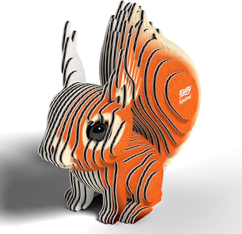 EUGY Squirrel 3D Puzzle - 36 Piece Eco-Friendly Educational Toy Puzzle for Boys, Girls & Kids Ages 6+ - Image 4