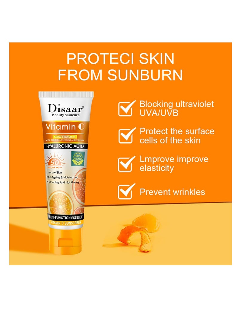 Disaar Vitamin C Whitening Sunscreen With Hyaluronic Acid 50 grams - Image 2