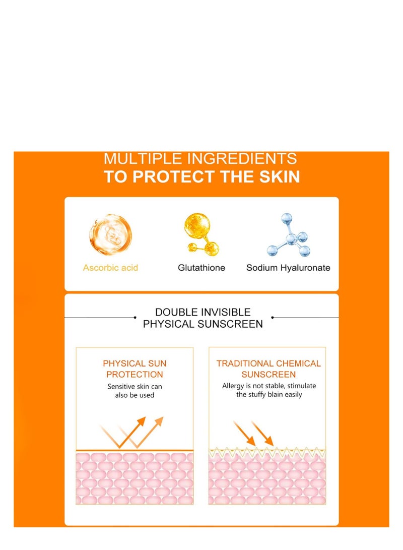 Disaar Vitamin C Whitening Sunscreen With Hyaluronic Acid 50 grams - Image 5