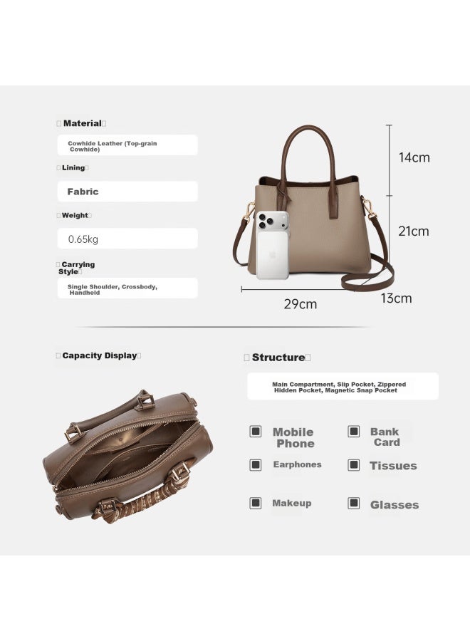 ZOOLER Zhur Women's Handbag New Luxury Lightweight Fashion Leather Tote Bag Birthday Gift For Mom And Wife - Image 1