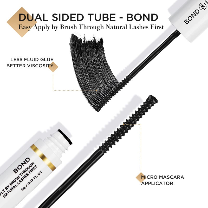 LASHVIEW لاصق رموش لاشفيو، لاصق رموش مجمع قوي لطيف مريح لارتداء طوال اليوم خالي من اللاتكس مناسب للعيون الحساسة لاصق رموش مقاوم للماء - Image 4