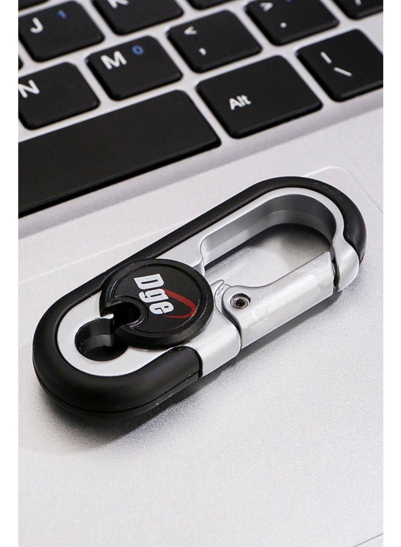 DGE Car business high-end double ring key chain pendant gift men's car keychain  - Image 2
