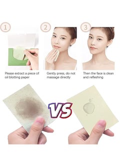 SYOSI Facial Oil Blotting Paper 600 PCS Natural  Absorbing Tissues Sheets Soft Control Papers for Men and Women for Skin Care  - Image 3