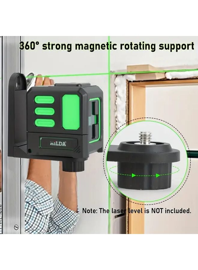 حامل مغناطيسي ثقيل للحائط قابل للتعديل 360 درجة مع حامل مستوى ليزر - Image 4