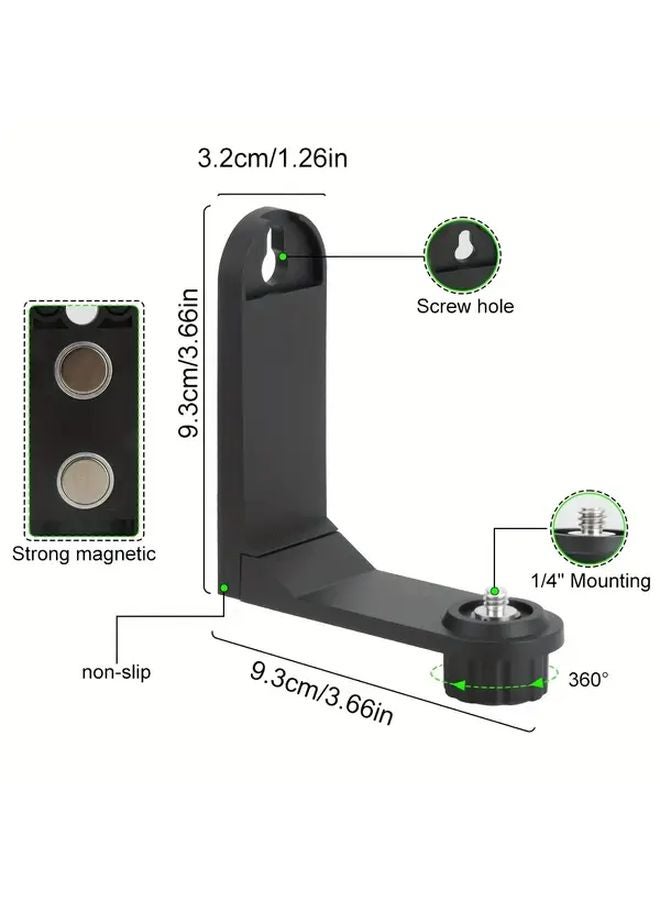 حامل مغناطيسي ثقيل للحائط قابل للتعديل 360 درجة مع حامل مستوى ليزر - Image 5