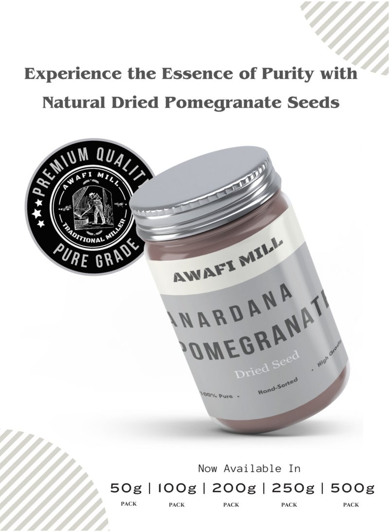 Awafi Mill AWAFI MILL Indian Anardana Pomegranate Seed Whole | Tangy and Flavorful Dried Seeds for Cooking and Snacking  - Image 4