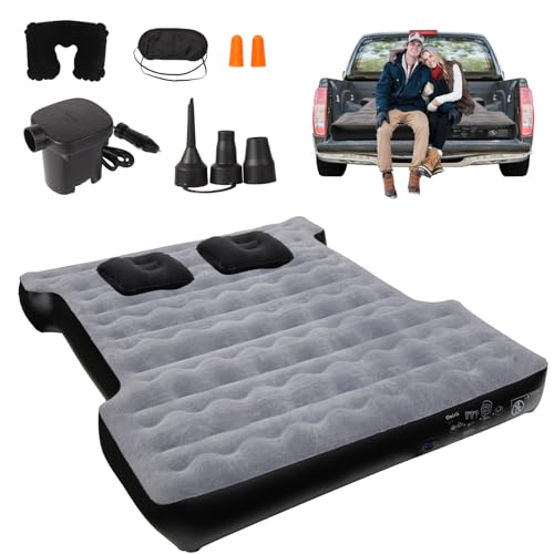 Onirii Camping Pickup Truck Bed Air Mattress for 5.5-5.8 Ft,Thickened Full Size Short Inflatable Truck Beds Mattress,Sleeping Pad with with Air Pump for Outdoor Camping Car Travel - Image 1