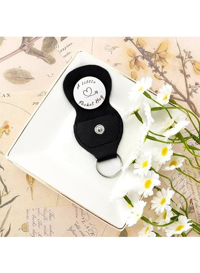 هدية تذكارية لعيد الحب، هدايا التخرج، هدايا العودة إلى المدرسة، هدية تذكارية محفورة على الوجهين مع سلسلة مفاتيح جلدية - Image 4