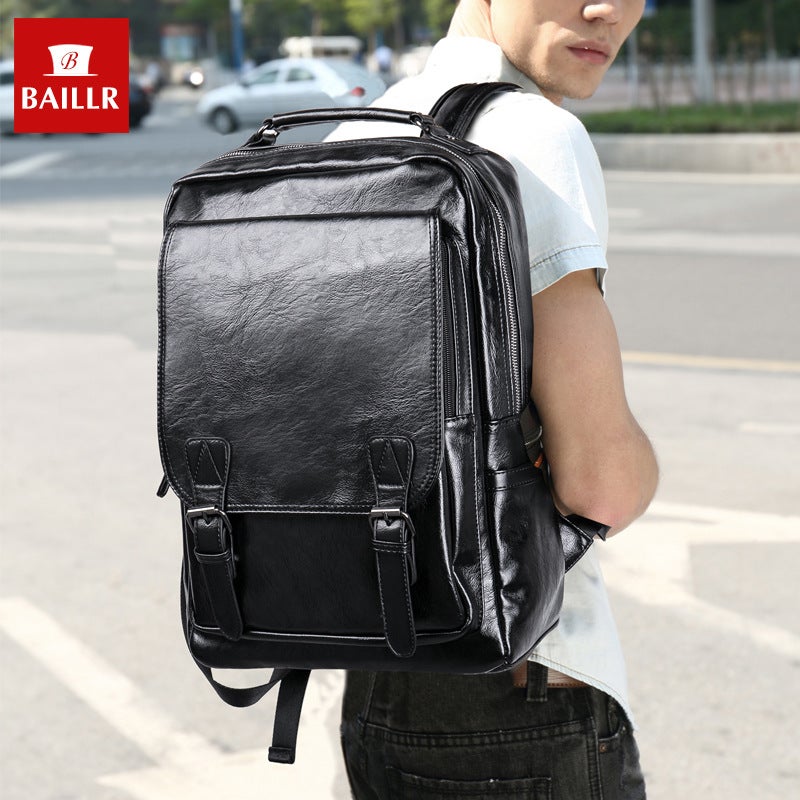 New Fashion Backpack Men'S College Style Middle School Student Schoolbag Korean Fashion Retro Casual Men'S Backpack - Image 5