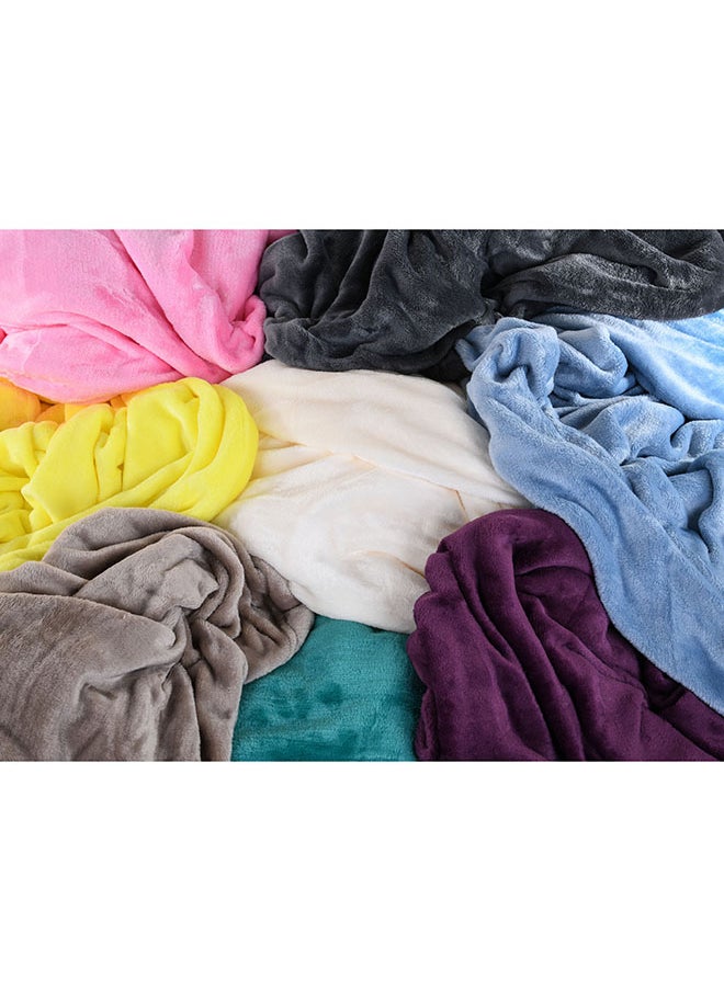 Mintra Lightweight Blanket 250 GSM Extra Soft Premium Microfiber Bed and Sofa Throw in Dark Grey - Size 152x203cm  - Image 3