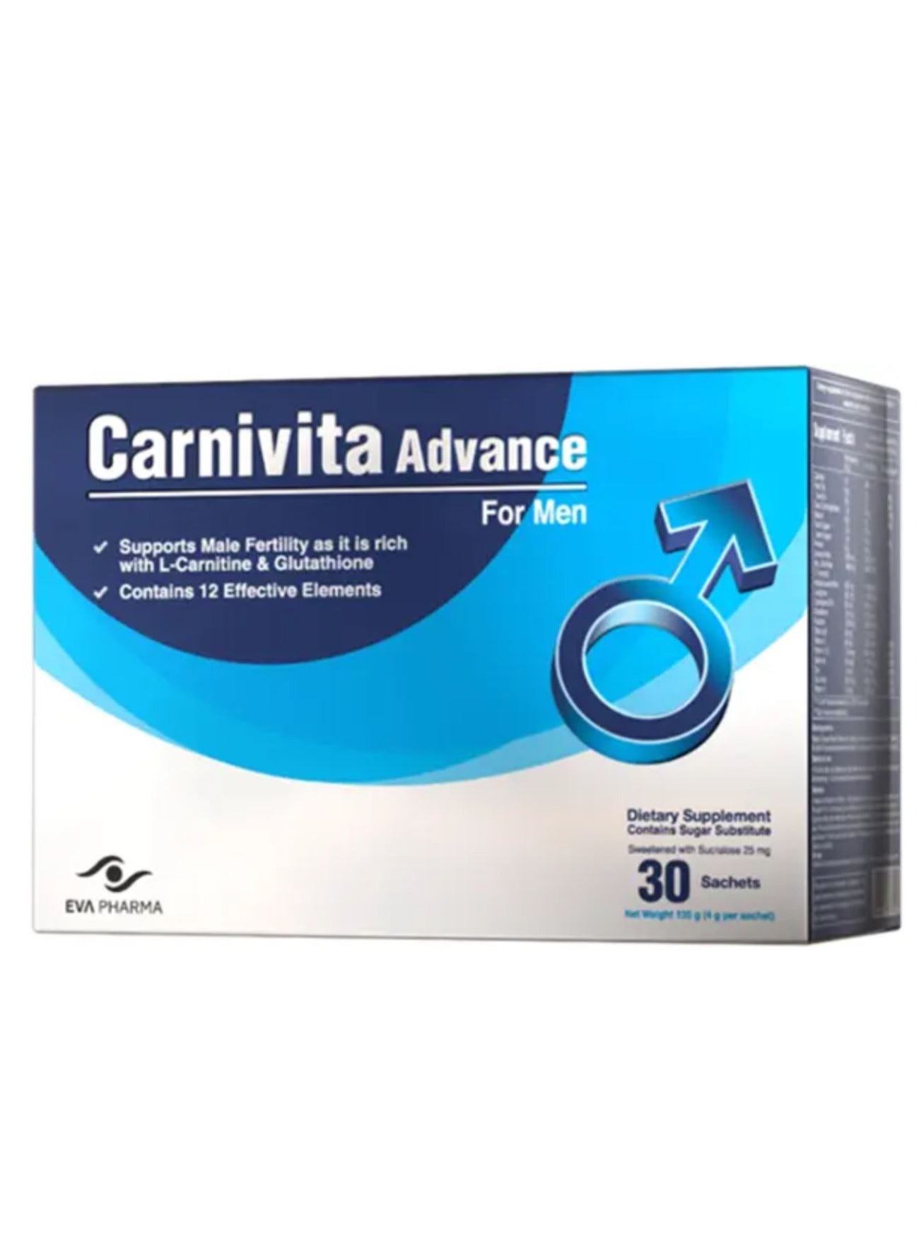 best l-carnitine supplement for male fertility CARNIVITA advance men 30sachets Option:Baldwins St Johns Wort Herb 100g L carnitine benefits and construction