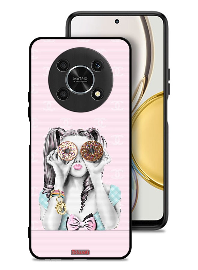 Tolwak Honor X9 5G Protective Case Cover Holding Two Donuts - Image 1