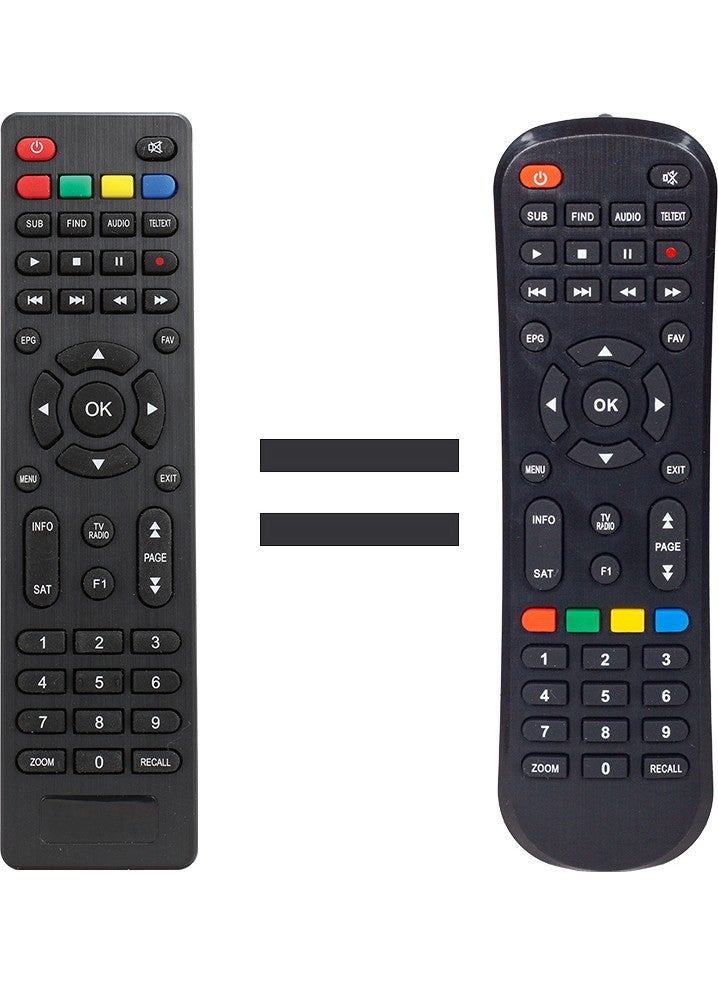 Weko Digipoll DP-88 HD Satellite Receiver Remote Magbox Rose DR-8030 Mastertech MR-800 Hd Riosat RHD-900  - Image 1