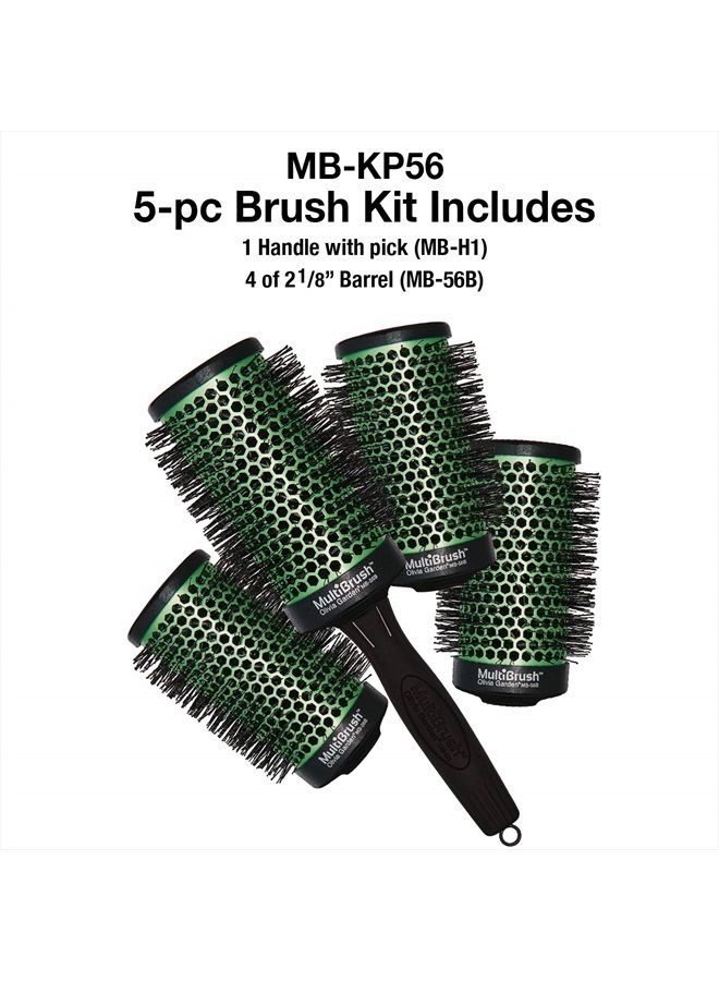 Olivia Garden MultiBrush Detachable Thermal Styling Hair Brush (5-Piece Kit 2 1/8" 56mm) - Image 2