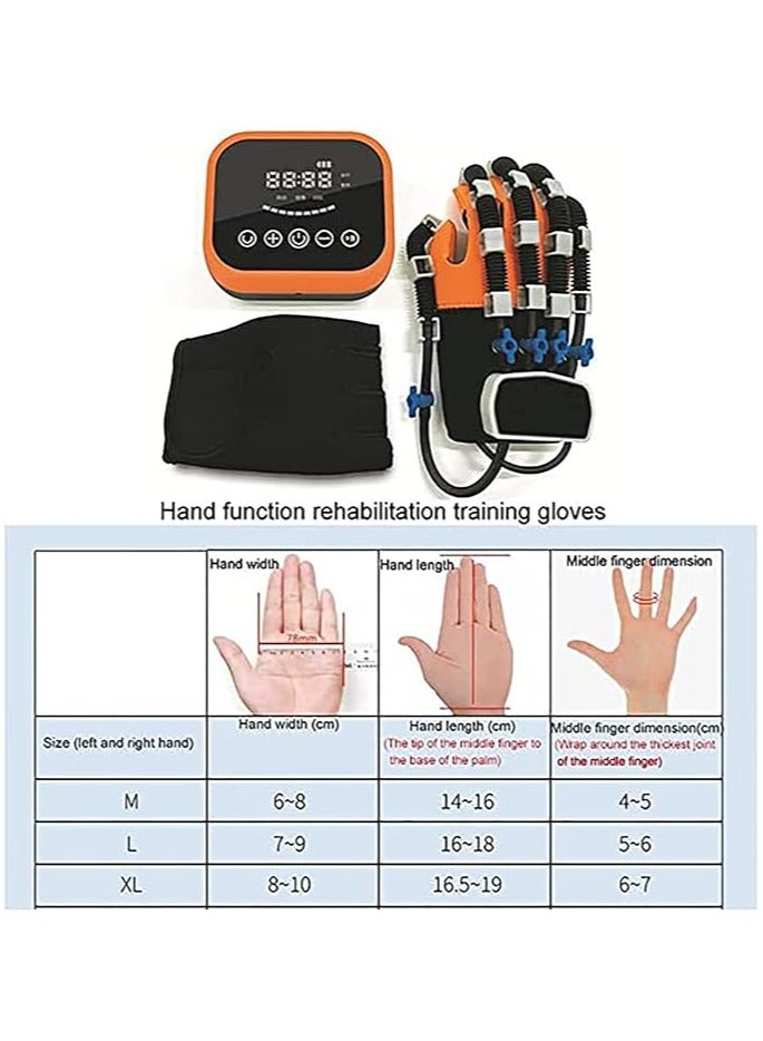 Generic Stroke Hand Splint Manual Training Rehabilitation Robot Gloves Hand Rehabilitation Device Stroke Hemiplegia Finger Trainer (Color : Right, Size : XL) - Image 2