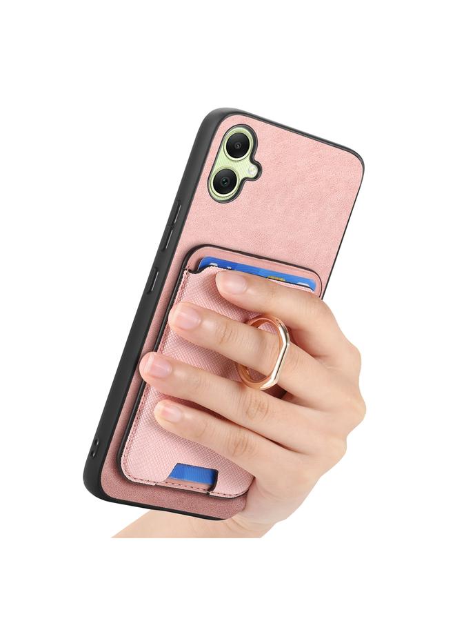 S-TOP Case For Samsung Galaxy XCover 7 Retro Cross Leather Ring Vertical Insert Card Bag MagSafe Phone Case - Image 5