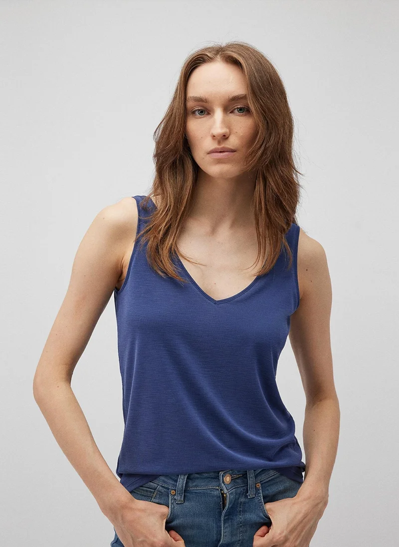 Mavi Lux Touch Navy Tank Top