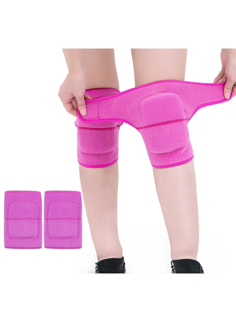 Sweet seven 2PCS Adjustable Kids Knee Pads: Anti-Slip Sponge Brace for Football, Volleyball, Dance, Skating, Basketball. Breathable & Flexible Support for Active Sports. - Image 1