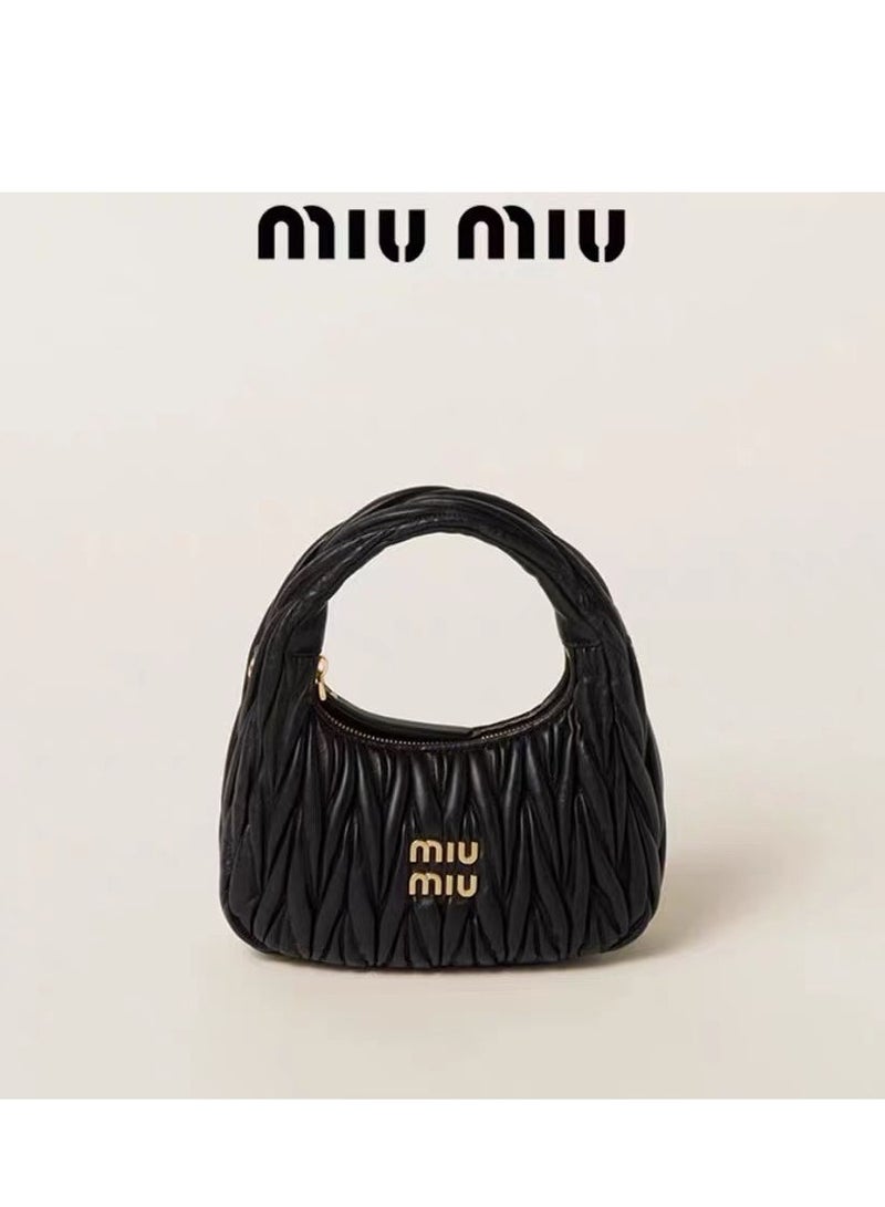 Miu Miu MIU Wander quilted nappa leather hobo Crossbody Shoulder Bag - Image 2