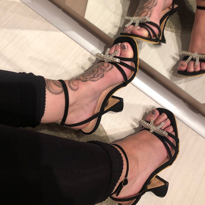Heels Sandals European Station New Rhinestone Wine Glass Heel Plus Size Women'S High Heel Sandals - Image 5