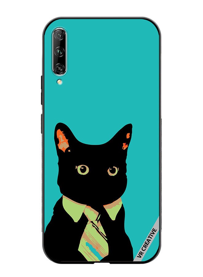 VR CREATIVE Protective Case Cover For Huawei Nova Y9S Business Cat Design Multicolour - Image 1