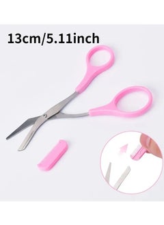 ORiTi Eyebrow Trimmer Scissor With Comb Hair Removal Grooming Shaping Stainless Steel Eyebrow Remover Makeup Tool - Orange  - Image 4