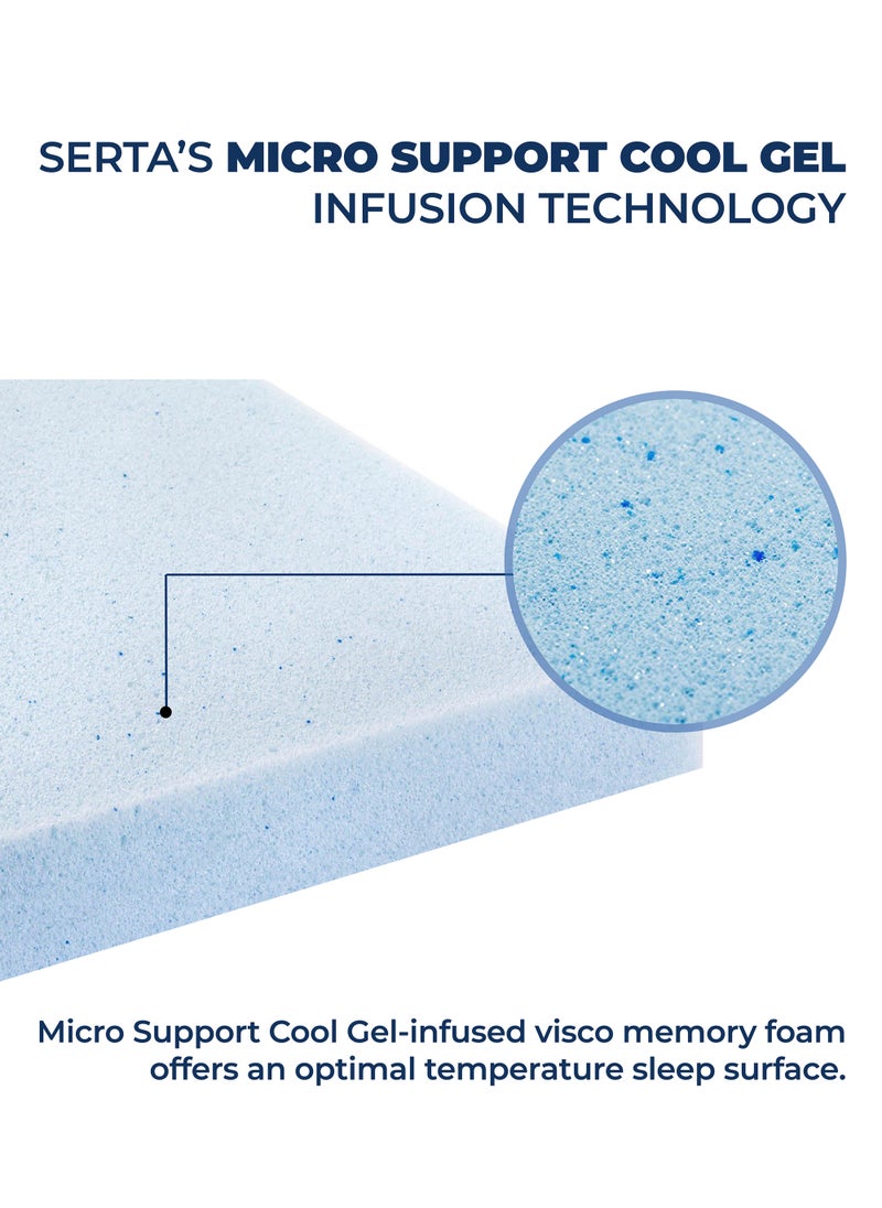 Serta - Premier Cool Gel Memory Foam and Hybrid Pocket Spring Mattress 193x203x30 cm | Mattress in a Box King - Image 1