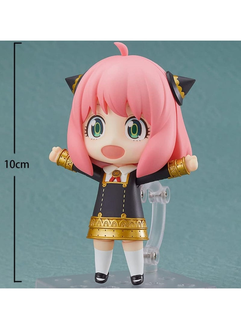 general Anya Forger Figure Chimera Mini Q Version Figure Interchangeable Face Movable Character Decoration 10cm - Image 2