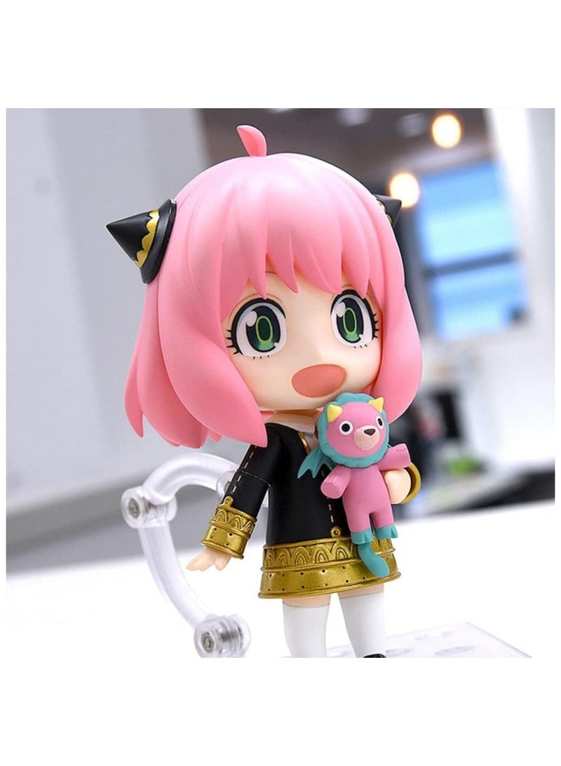 general Anya Forger Figure Chimera Mini Q Version Figure Interchangeable Face Movable Character Decoration 10cm - Image 5